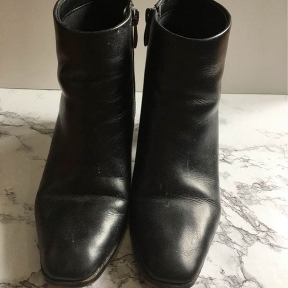 Leather Booties 2 3/4" Heel Boots - Franco Sarto - Picture 3 of 10